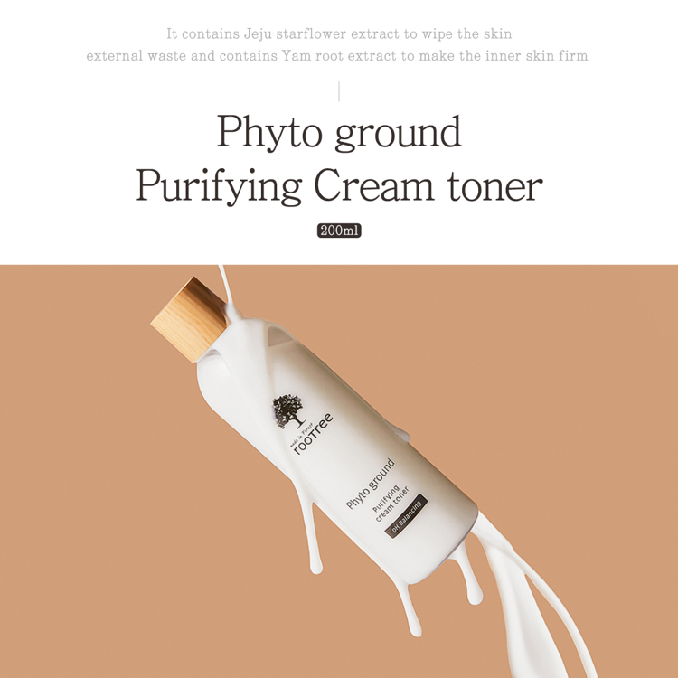 Picture of rootree Phyto ground Purifying Cream Toner 200ml